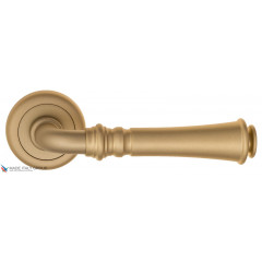 Дверная ручка на круглом основании Fratelli Cattini "GRACIA" D1-BS матовая латунь