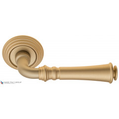 Дверная ручка на круглом основании Fratelli Cattini "GRACIA" D8-BS матовая латунь