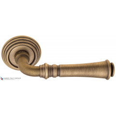 Дверная ручка на круглом основании Fratelli Cattini "GRACIA" D8-BY матовая бронза