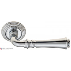 Дверная ручка на круглом основании Fratelli Cattini "GRACIA" D8-CR полированный хром