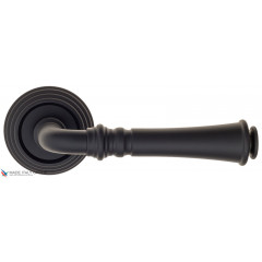 Дверная ручка на круглом основании Fratelli Cattini "GRACIA" D8-NM матовый черный