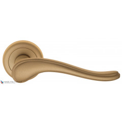 Дверная ручка на круглом основании Fratelli Cattini "LAVERA" D1-BS матовая латунь