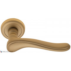 Дверная ручка на круглом основании Fratelli Cattini "LAVERA" D1-BS матовая латунь