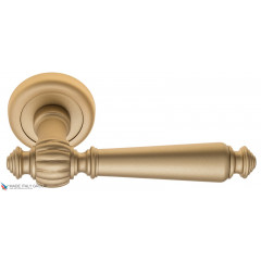 Дверная ручка на круглом основании Fratelli Cattini "MARANI" D1-BS матовая латунь