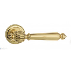 Дверная ручка на круглом основании Fratelli Cattini "MARANI" D1-OLV полированная латунь