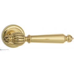 Дверная ручка на круглом основании Fratelli Cattini "MARANI" D1-OLV полированная латунь