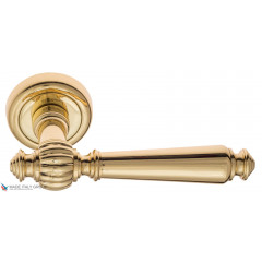 Дверная ручка на круглом основании Fratelli Cattini "MARANI" D1-OLV полированная латунь