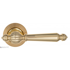 Дверная ручка на круглом основании Fratelli Cattini "MARANI" D8-OLV полированная латунь