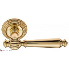 Дверная ручка на круглом основании Fratelli Cattini "MARANI" D8-OLV полированная латунь