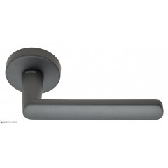 Дверная ручка на круглом основании Fratelli Cattini "NEVADA" 7-GA антрацит серый