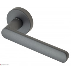 Дверная ручка на круглом основании Fratelli Cattini "NEVADA" 7-GA антрацит серый