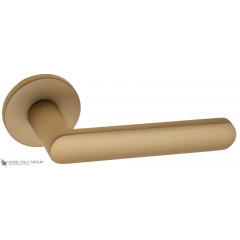 Дверная ручка на круглом основании Fratelli Cattini "NEVADA" 7FS-BS матовая латунь