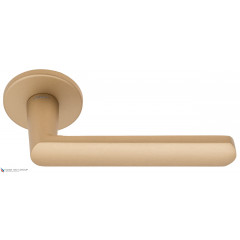 Дверная ручка на круглом основании Fratelli Cattini "NEVADA" 7FS-BS матовая латунь