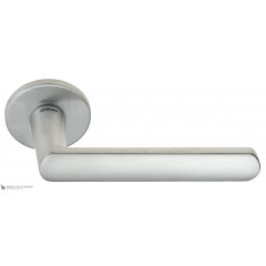 Дверная ручка на круглом основании Fratelli Cattini "NEVADA" 7FS-CS матовый хром