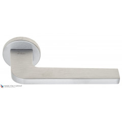 Дверная ручка на круглом основании Fratelli Cattini "OKIN" 7.7-CS матовый хром