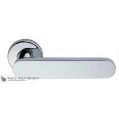 Дверная ручка на круглом основании Fratelli Cattini "PIPPA" 7.7-CR полированный хром