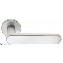 Дверная ручка на круглом основании Fratelli Cattini "PIPPA" 7.7-CS матовый хром