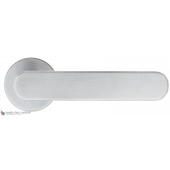 Дверная ручка на круглом основании Fratelli Cattini "PIPPA" 7.7-CS матовый хром