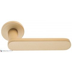 Дверная ручка на круглом основании Fratelli Cattini "PIPPA" 7.7-KD золото крайола