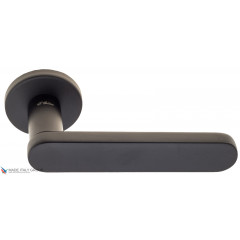 Дверная ручка на круглом основании Fratelli Cattini "PIPPA" 7.7-NM матовый черный