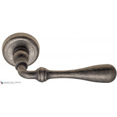 Дверная ручка на круглом основании Fratelli Cattini "RETRO" D1-IA античное серебро