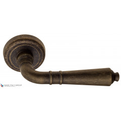 Дверная ручка на круглом основании Fratelli Cattini "TOSCANA" D1-BA античная бронза