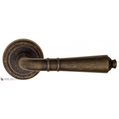 Дверная ручка на круглом основании Fratelli Cattini "TOSCANA" D1-BA античная бронза