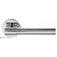 Дверная ручка на круглом основании Fratelli Cattini "UNA" 7FS-CR полированный хром