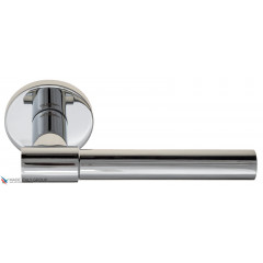 Дверная ручка на круглом основании Fratelli Cattini "UNA" 7FS-CR полированный хром