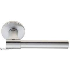 Дверная ручка на круглом основании Fratelli Cattini "UNA" 7FS-CS матовый хром