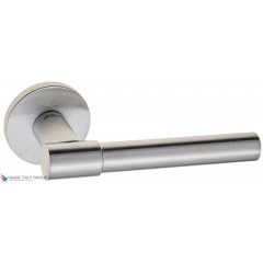 Дверная ручка на круглом основании Fratelli Cattini "UNA" 7FS-CS матовый хром