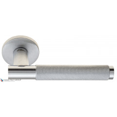 Дверная ручка на круглом основании Fratelli Cattini "UNA X" 7FS-CS матовый хром