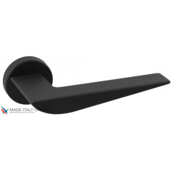 Дверная ручка на круглом основании Fratelli Cattini "VEGAS" 7FS-NM матовый черный