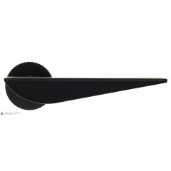 Дверная ручка на круглом основании Fratelli Cattini "VEGAS" 7FS-NM матовый черный