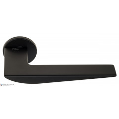 Дверная ручка на круглом основании Fratelli Cattini "VEGAS" 7FS-NM матовый черный