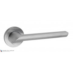 Дверная ручка на круглом основании Fratelli Cattini "WOO" 7FS-CS матовый хром