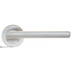 Дверная ручка на круглом основании Fratelli Cattini "WOO" 7FS-CS матовый хром