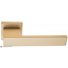 Дверная ручка на квадратном основании Fratelli Cattini "COSMO A" 8.7-KD золото крайола