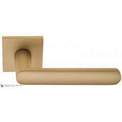 Дверная ручка на квадратном основании Fratelli Cattini "NEVADA" 8FS-BS матовая латунь