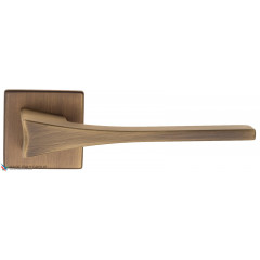 Дверная ручка на квадратном основании Fratelli Cattini "OSSIS" 8FS-BY матовая бронза