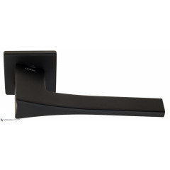 Дверная ручка на квадратном основании Fratelli Cattini "OSSIS" 8FS-NM матовый черный