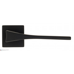 Дверная ручка на квадратном основании Fratelli Cattini "OSSIS" 8FS-NM матовый черный