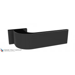 Дверная ручка на прямоугольном основании Fratelli Cattini "CLO" 6-NM матовый черный