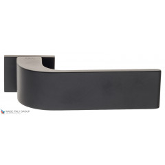 Дверная ручка на прямоугольном основании Fratelli Cattini "CLO" 6-NM матовый черный