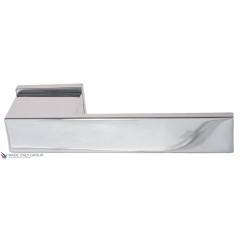 Дверная ручка на прямоугольном основании Fratelli Cattini "COSMO" 6-CR полированный хром