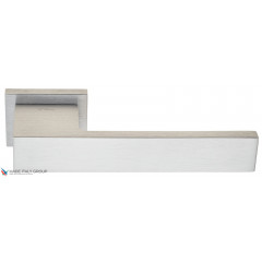 Дверная ручка на прямоугольном основании Fratelli Cattini "COSMO A" 6-CS матовый хром