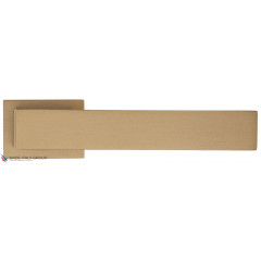 Дверная ручка на прямоугольном основании Fratelli Cattini "COSMO A" 6-KD золото крайола