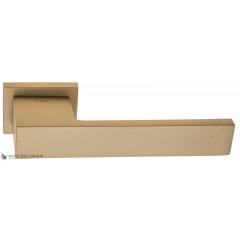 Дверная ручка на прямоугольном основании Fratelli Cattini "COSMO A" 6-KD золото крайола