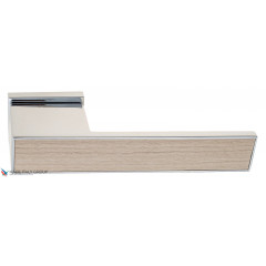 Дверная ручка на прямоугольном основании Fratelli Cattini "COSMO NATURA SOLE" 6-CR полированный хром