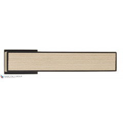 Дверная ручка на прямоугольном основании Fratelli Cattini "COSMO NATURA SOLE" 6-NM матовый черный